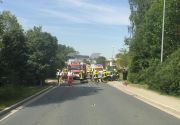 Verkehrsunfall zwischen Bus und PKW